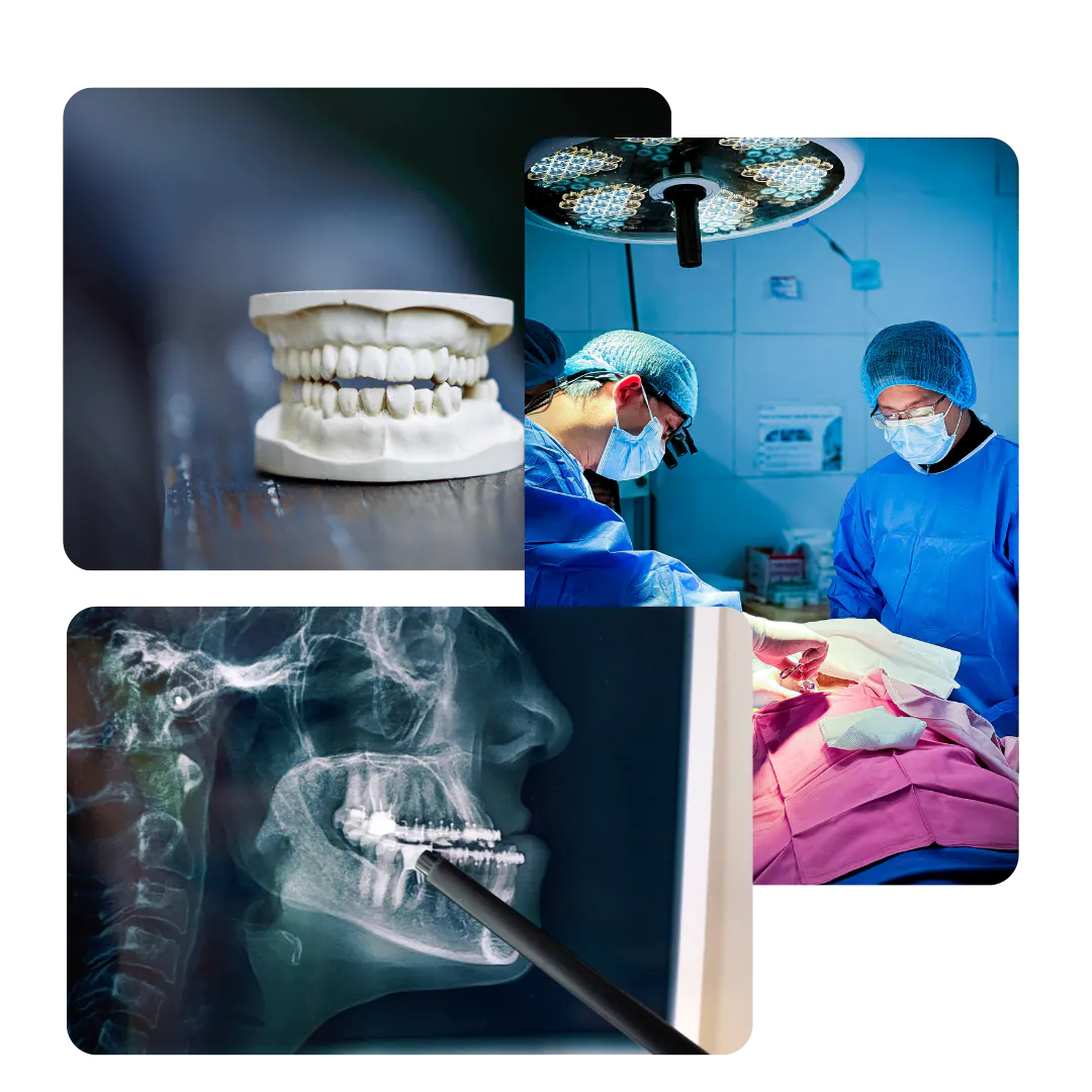 Imágenes del tratamiento dental